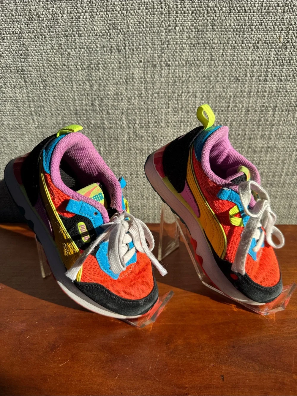 Puma Rider FV ‘Lava’ Toddler Unisex Size 11 Multicolor Athletic Sneaker
